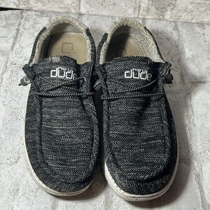 HEY‎ Dude Men’s Size 8 Wally Stretch Canvas “Meteorite” Slip-On Loafer